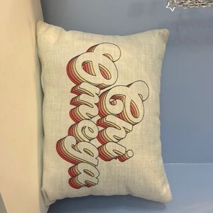 This Chi Omega Ombré pillow is perfect for Big/Little gifting!